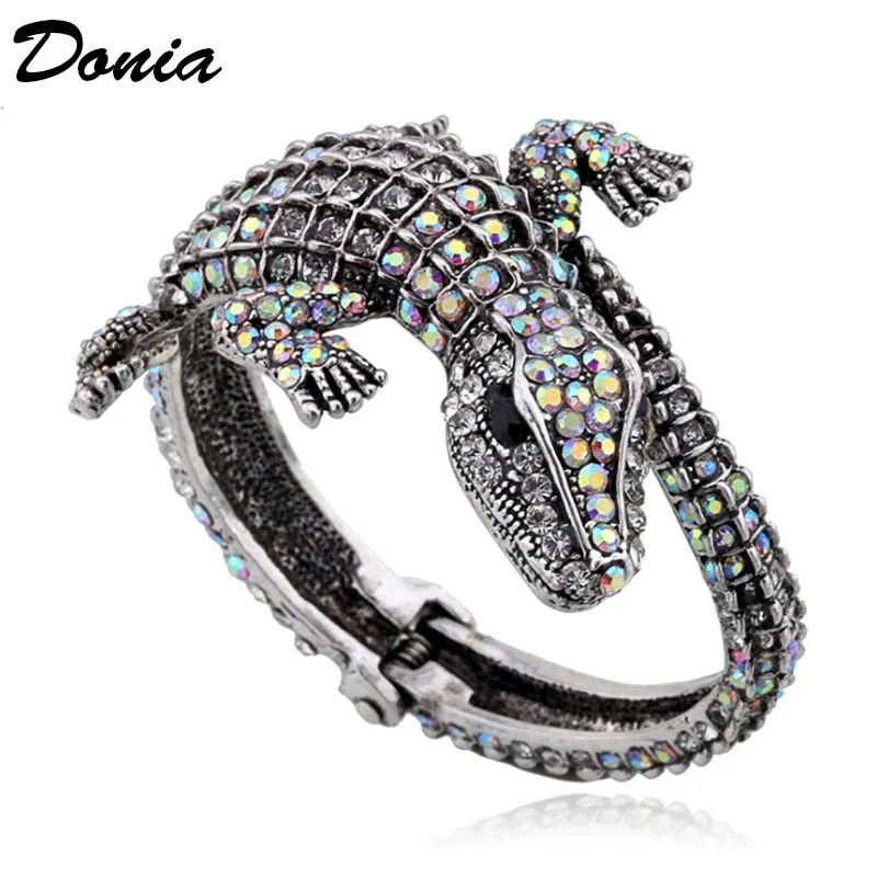 Donia jewelry Fashion Europe and America hot exaggerated retro crocodile alloy open bracelet patina animal bracelet
Donia jewelry Fashion Europe and America hot exaggerated retro crocodile alloy open bracelet patina animal bracelet