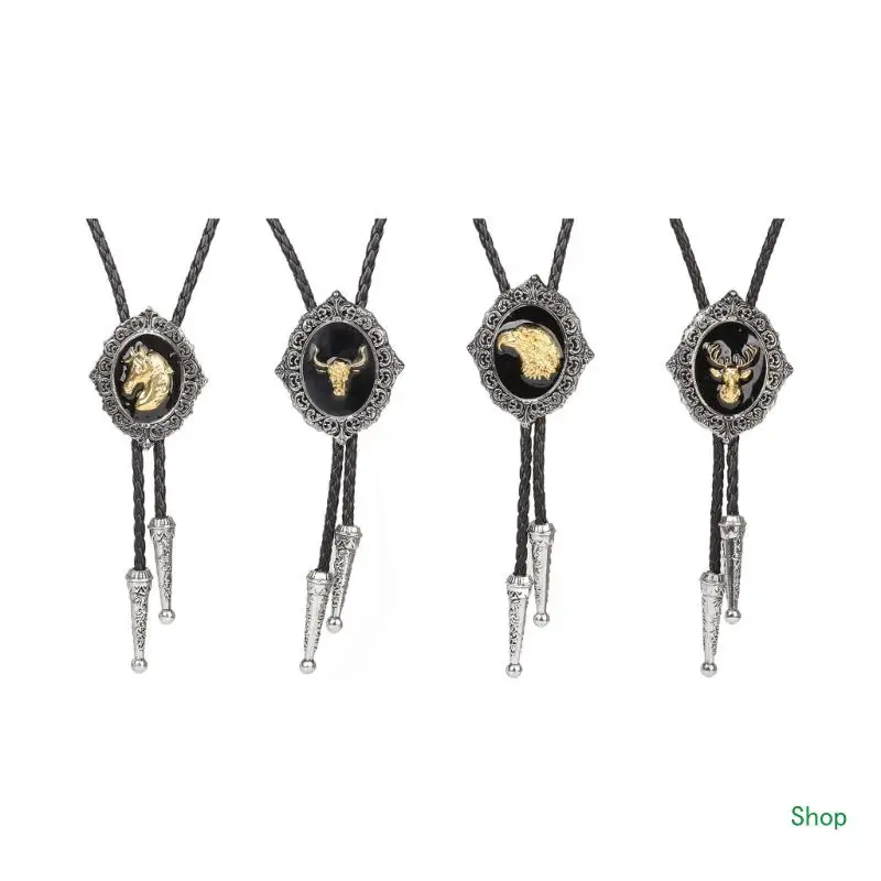 L5YC Bolo Tie for Men Carnivals Necktie Alloy Horse Head Buckle Necktie for Shirt
L5YC Bolo Tie for Men Carnivals Necktie Alloy Horse Head Buckle Necktie for Shirt