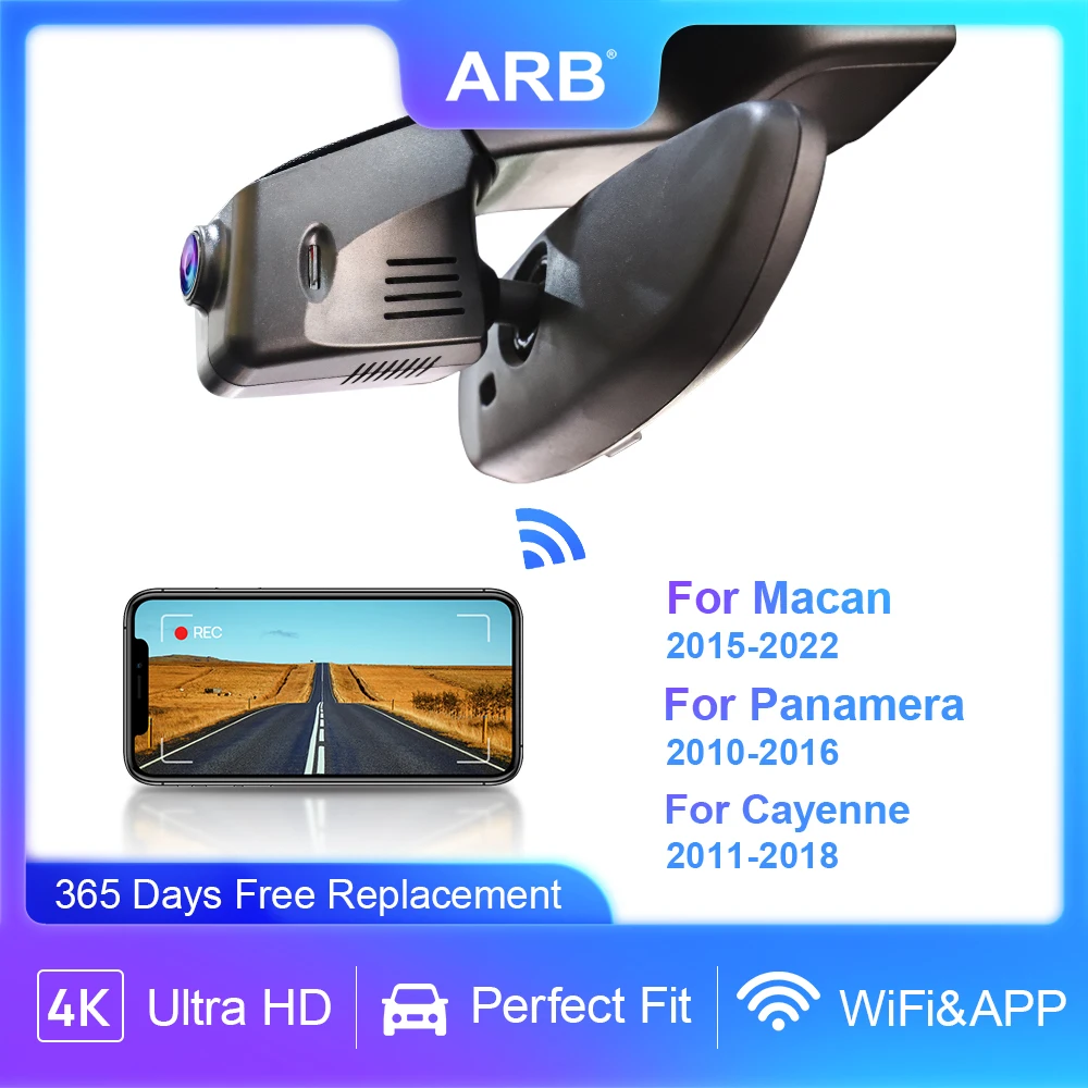 

Dash Cam for ARB Porsche Macan (95B) Panamera (970) Cayenne 958 (92A, E2),Car DVR 4K WiFi Video Recorder Night Camera Auto Parts