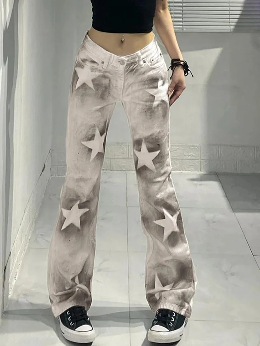 HEZIOWYUN Women Y2K American Retro Loose Straight Leg Pants Casual Star Tie-dye Print Low Waist Long Trousers Streetwear
HEZIOWYUN Women Y2K American Retro Loose Straight Leg Pants Casual Star Tie-dye Print Low Waist Long Trousers Streetwear