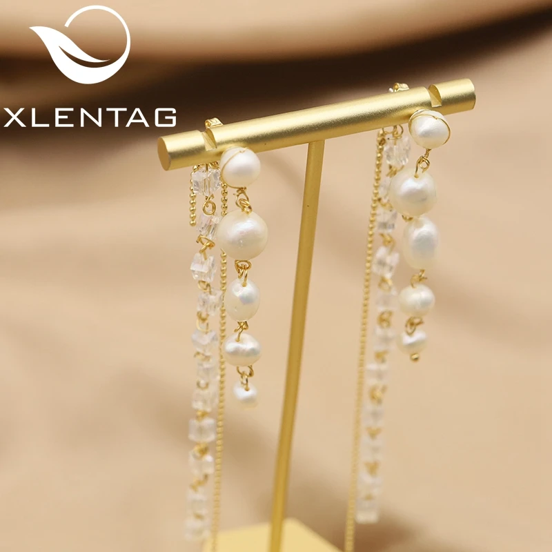Xlentag Transparent Crystal Natural Freshwater Pearls Drop Earrings For Woman Minimalism Fashion Exquisite Jewelry Anniversary
Xlentag Transparent Crystal Natural Freshwater Pearls Drop Earrings For Woman Minimalism Fashion Exquisite Jewelry Anniversary