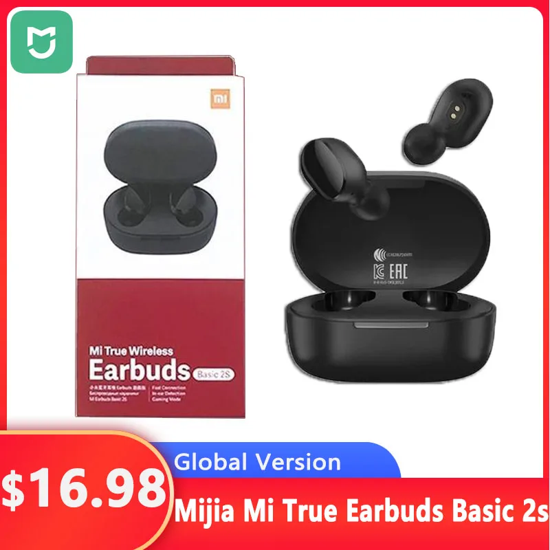 Mijia Xiaomi Redmi MI True Wireless Earbuds Basic 2S Global Version Earphone Stereo Bluetooth 5.0 TWS Game Mode Touch Headset 
Mijia Xiaomi Redmi MI True Wireless Earbuds Basic 2S Global Version Earphone Stereo Bluetooth 5.0 TWS Game Mode Touch Headset