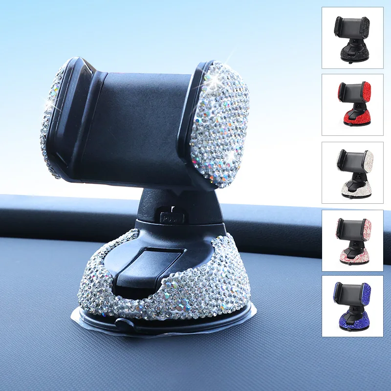 Universal Crystal Car Phone Holder Support Portable 360 Degree Rotatable Car Air Vent Stand Clip Compatible with All Smartphones
Universal Crystal Car Phone Holder Support Portable 360 Degree Rotatable Car Air Vent Stand Clip Compatible with All Smartphones