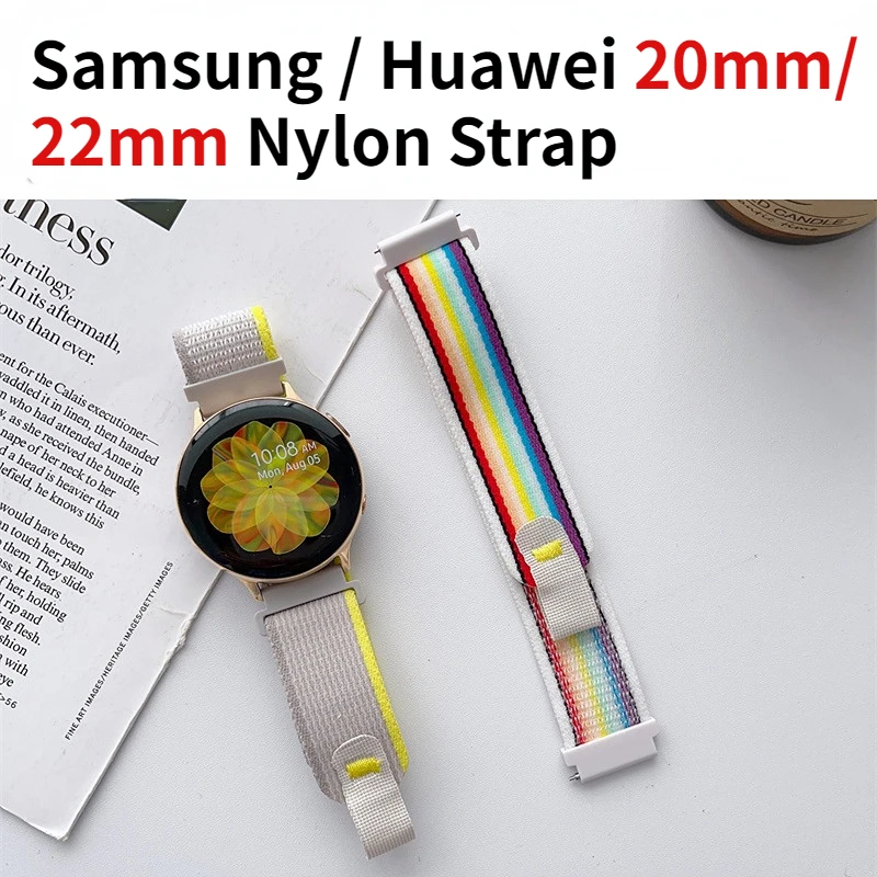 Ремешок нейлоновый для Samsung Galaxy Watch 5 4 3 2, спортивный браслет для Huawei watch GT2 GT 3 Pro
Ремешок нейлоновый для Samsung Galaxy Watch 5 4 3 2, спортивный браслет для Huawei watch GT2 GT 3 Pro