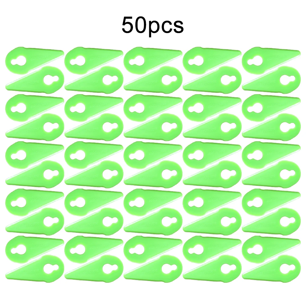 50Pcs Plastic Cutter Blades For ST04, ST05, ST20, GT3.0, GT4.0, GT50 Grass Trimmer Outdoor Yard Garden Lawn Mower Spare Parts
50Pcs Plastic Cutter Blades For ST04, ST05, ST20, GT3.0, GT4.0, GT50 Grass Trimmer Outdoor Yard Garden Lawn Mower Spare Parts