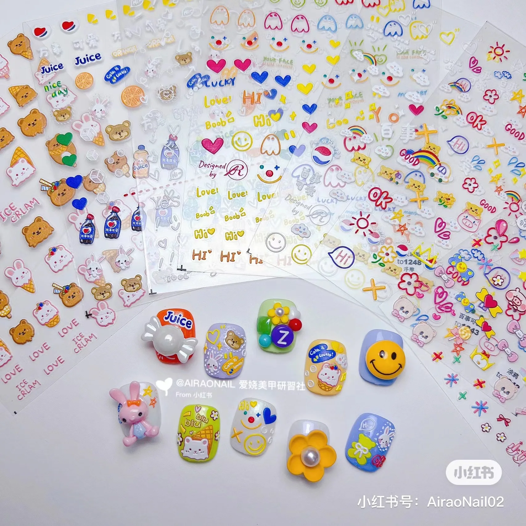 2022 Mix Designs Tomoni Sticker Relief 5D Manicure Japanese Stickers Red White Heart Lip Sunny Smiley 3D Nail Art Stickers Decor
2022 Mix Designs Tomoni Sticker Relief 5D Manicure Japanese Stickers Red White Heart Lip Sunny Smiley 3D Nail Art Stickers Decor