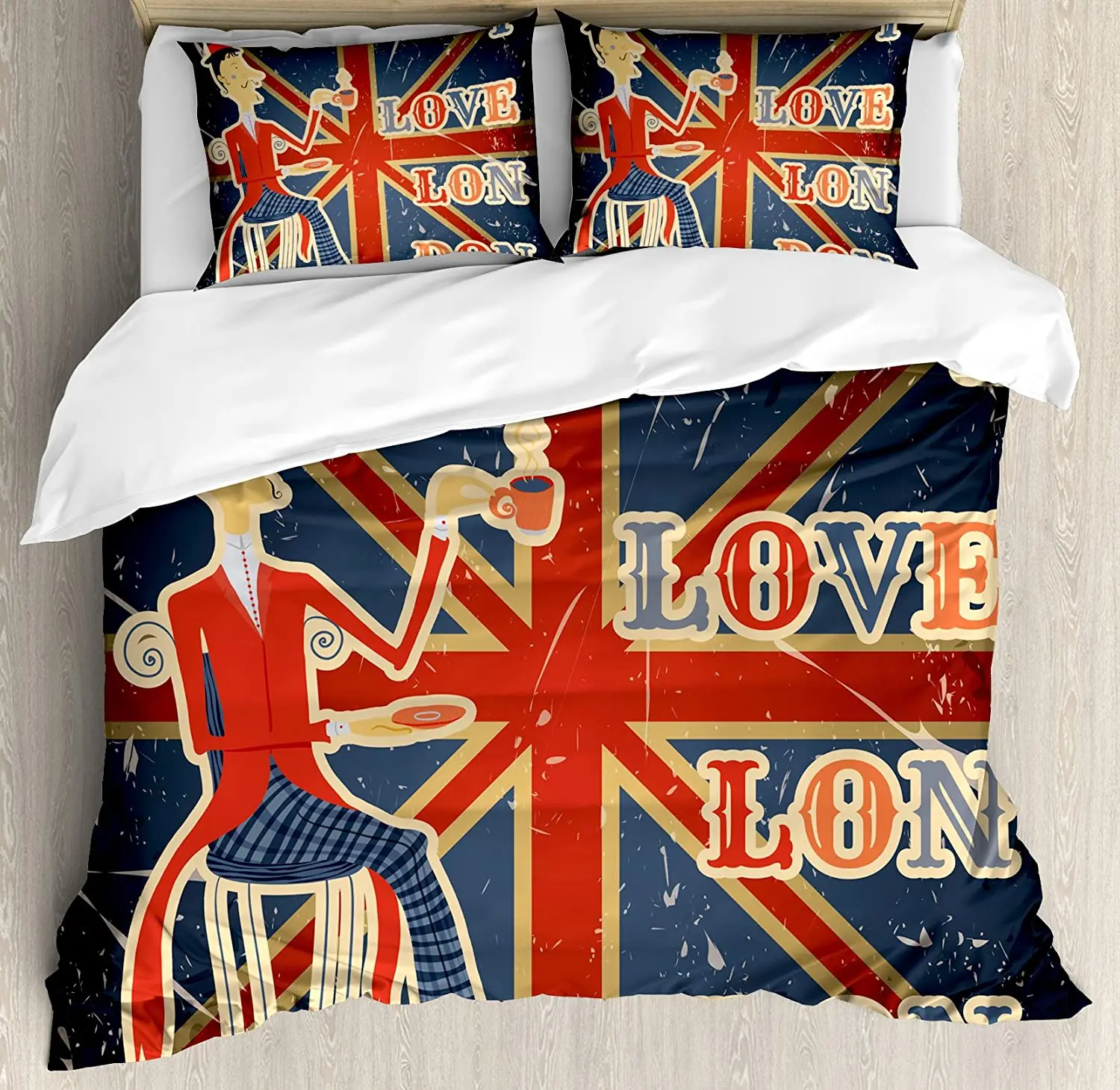British Bedding Set I Love London Quote with English Man on 3pcs Duvet Cover Set Bed Set Quilt Cover Pillow Case Comforter Cover
British Bedding Set I Love London Quote with English Man on 3pcs Duvet Cover Set Bed Set Quilt Cover Pillow Case Comforter Cover