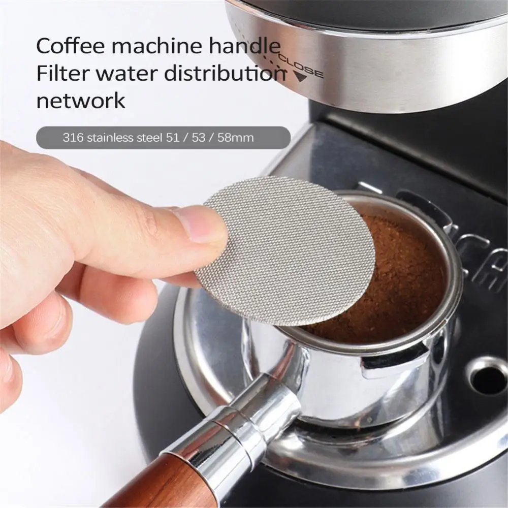 Coffee Filter 58mm/53mm/51mm Coffee Machine Plate Replacement Backflush Mesh Screen Stainless Steel Handle Coffee Puck Scree
Coffee Filter 58mm/53mm/51mm Coffee Machine Plate Replacement Backflush Mesh Screen Stainless Steel Handle Coffee Puck Scree