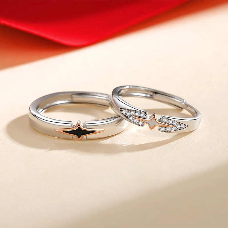 New Hot Selling Silver Color Personalized Gel Drop Zirconia Star Fashion Couple Love Opening Ring For men and wome Gift J1135
New Hot Selling Silver Color Personalized Gel Drop Zirconia Star Fashion Couple Love Opening Ring For men and wome Gift J1135