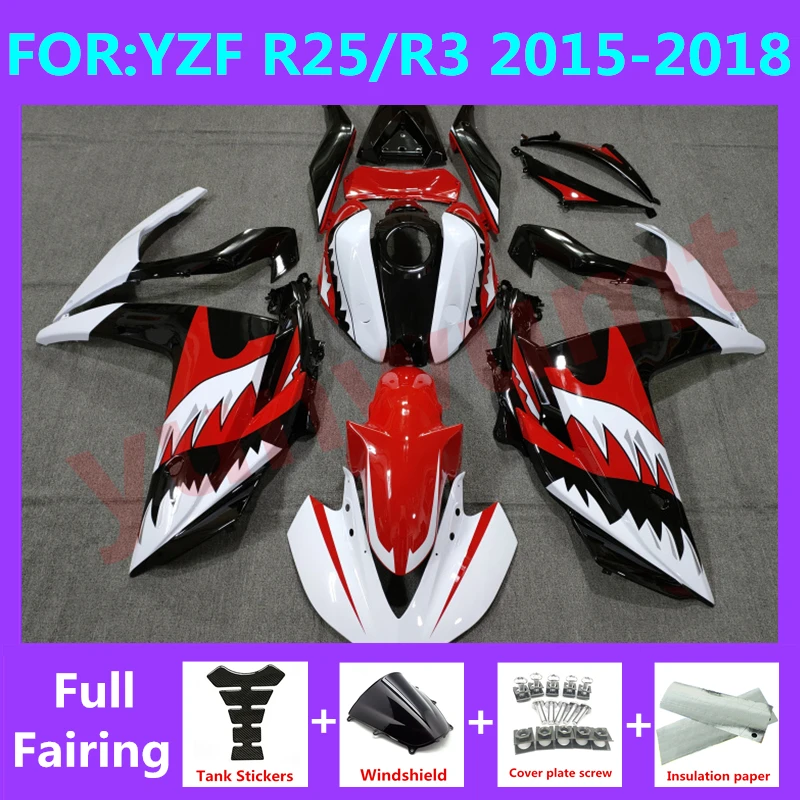 Новый комплект обтекателей для мотоцикла ABS подходит для YZF R25 R3 R 25 3 2015 2016 2017 2018 комплект обтекателей кузова red shark
Новый комплект обтекателей для мотоцикла ABS подходит для YZF R25 R3 R 25 3 2015 2016 2017 2018 комплект обтекателей кузова red shark