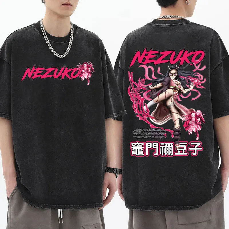 Japanese Anime Demon Slayer Kamado Nezuko Graphic T-shirt Kimetsu No Yaiba T Shirts Men Women Harajuku Vintage Wash Tshirt Male
Japanese Anime Demon Slayer Kamado Nezuko Graphic T-shirt Kimetsu No Yaiba T Shirts Men Women Harajuku Vintage Wash Tshirt Male
