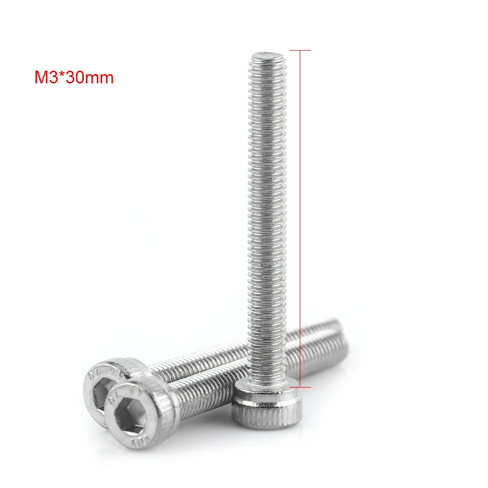 M3 Stainless Steel SS304 Hex Socket Cap Head Screws Bolts (M3*30) Hex Hex Hex Hex Hex
M3 Stainless Steel SS304 Hex Socket Cap Head Screws Bolts (M3*30) Hex Hex Hex Hex Hex