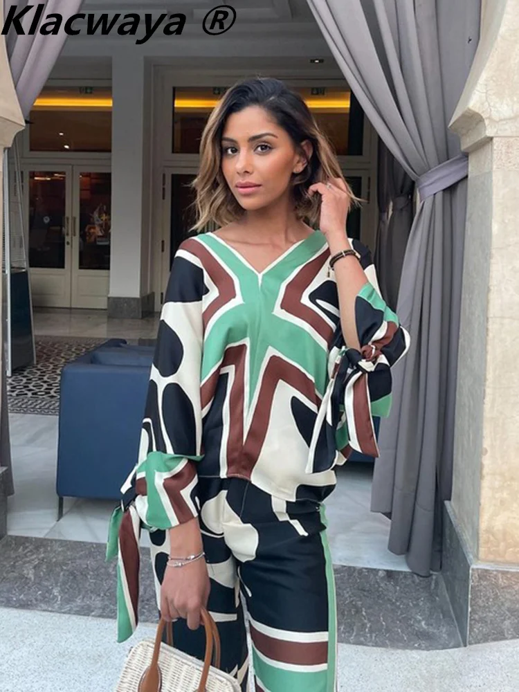 Klacwaya Women Suit Printed Trouser Suits For Women 2022 Set Woman 2 Pieces Woman Clothes Casual Pants And Blouse Sets
Klacwaya Women Suit Printed Trouser Suits For Women 2022 Set Woman 2 Pieces Woman Clothes Casual Pants And Blouse Sets