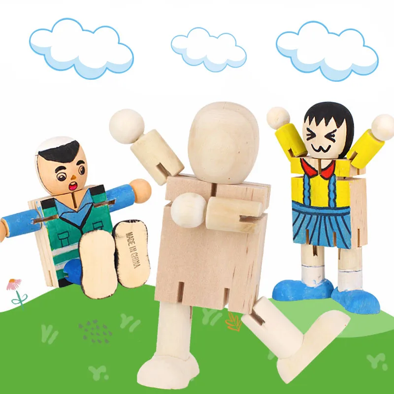 Kids DIY Drawing Craft Toys Wooden Graffiti Action Doll Children Handmade Painting Arts Educational Drawing Toys Gifts For Child
Kids DIY Drawing Craft Toys Wooden Graffiti Action Doll Children Handmade Painting Arts Educational Drawing Toys Gifts For Child