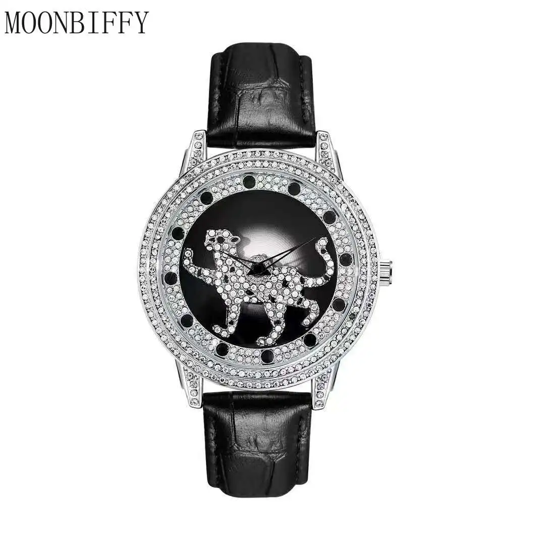 Fashion Watch Women Leopard Watches Skull Head Diamond Rotation Dial Female Wristwatch Rhinestone Inlay Ladies Girl Clock
Fashion Watch Women Leopard Watches Skull Head Diamond Rotation Dial Female Wristwatch Rhinestone Inlay Ladies Girl Clock