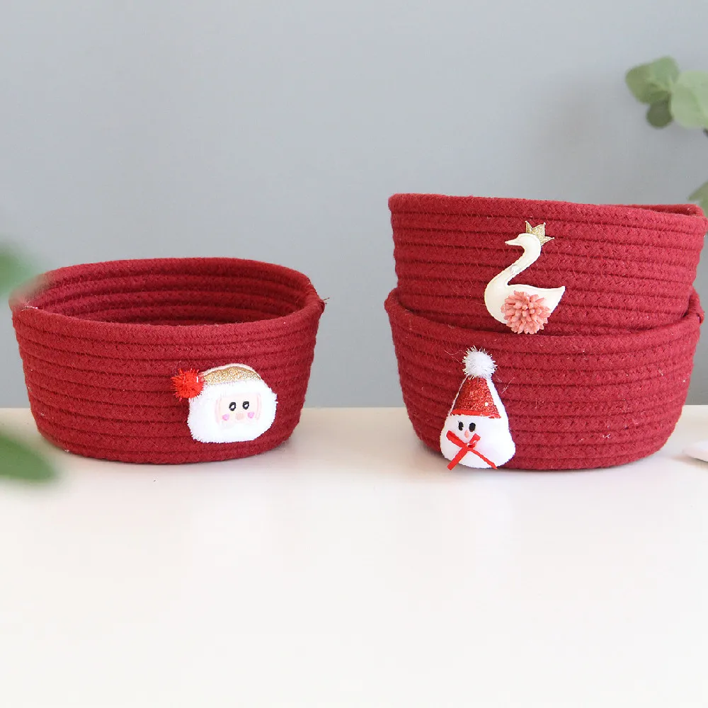 16*9CM 1Pcs Woven Basket Red Cotton Rope Key Cosmetic Storage Box Children's Toy Desktop Storage Dirty Laundry Basket Organizer
16*9CM 1Pcs Woven Basket Red Cotton Rope Key Cosmetic Storage Box Children's Toy Desktop Storage Dirty Laundry Basket Organizer