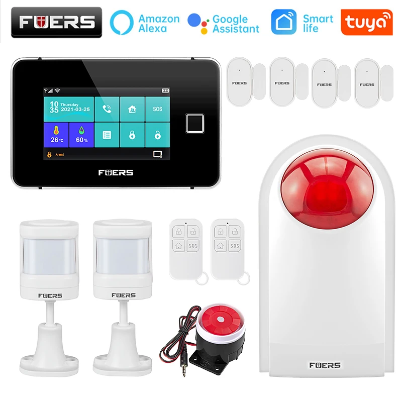 Touch Screen WiFi GSM Tuya Smart Alarm System 4.3 Inch TFT Color Home Security 433MHz Infrared Motion Detector Door Sensor Kit
Touch Screen WiFi GSM Tuya Smart Alarm System 4.3 Inch TFT Color Home Security 433MHz Infrared Motion Detector Door Sensor Kit
