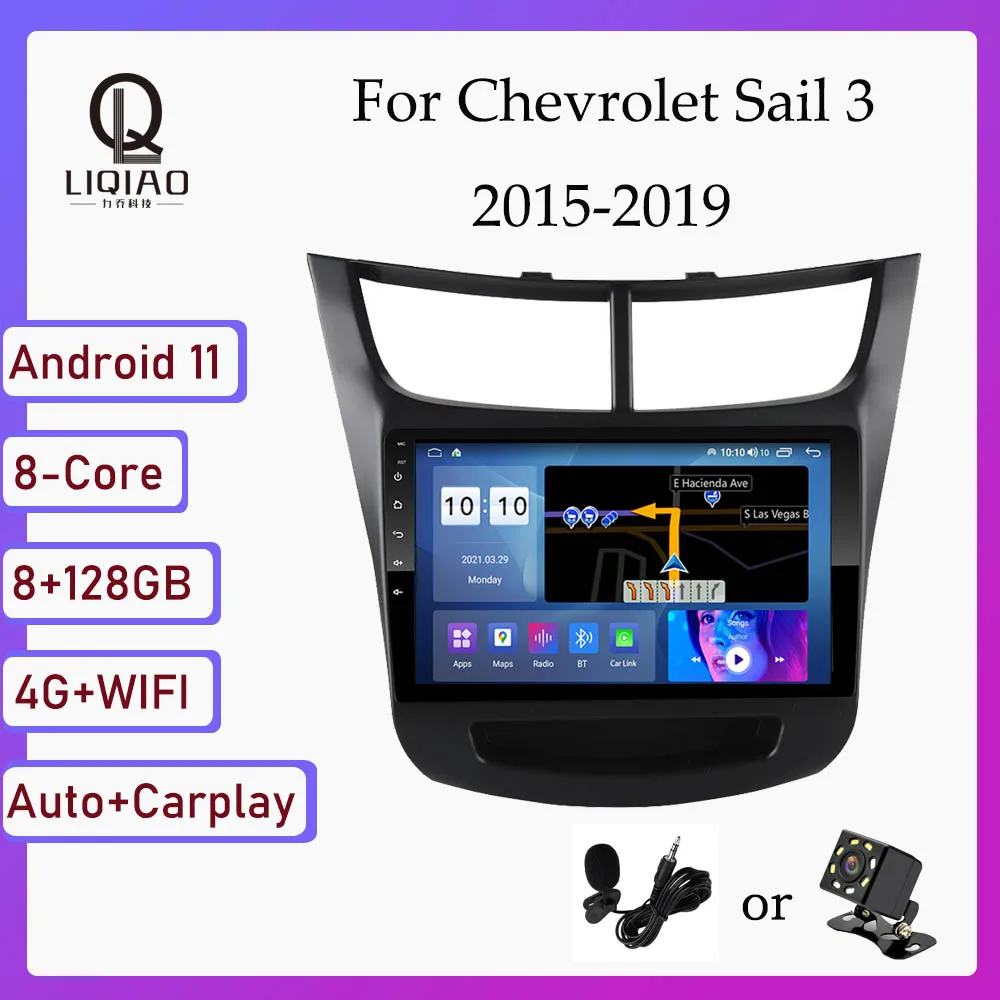Автомобильный мультимедийный видеоплеер 2din для Chevrolet Sail 3 2015-2019, Android 11, GPS, QLED, сенсорный экран 1280*720, Bluetooth BT
Автомобильный мультимедийный видеоплеер 2din для Chevrolet Sail 3 2015-2019, Android 11, GPS, QLED, сенсорный экран 1280*720, Bluetooth BT