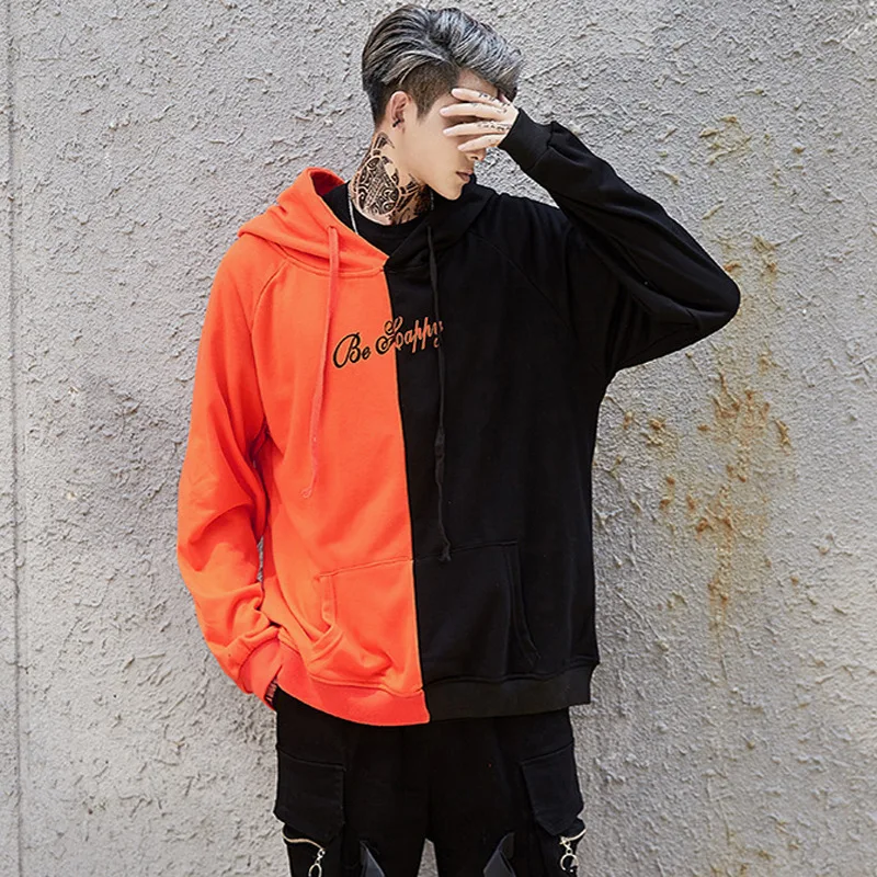 Mens Splicing Hoodies Contrast Color Sweatshirt Long Sleeve Hooded Pullover Man Tracksuit Two Color Tops Harajuku Sweatshirt
Mens Splicing Hoodies Contrast Color Sweatshirt Long Sleeve Hooded Pullover Man Tracksuit Two Color Tops Harajuku Sweatshirt