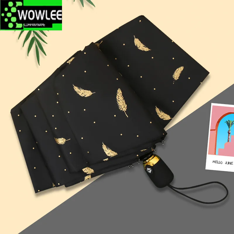 Woman Folding Umbrella for Rain Sun Kids Mini Umbrellas Rain Female Creative Feather Printing Anti UV Parasol Kids Umbrella
Woman Folding Umbrella for Rain Sun Kids Mini Umbrellas Rain Female Creative Feather Printing Anti UV Parasol Kids Umbrella