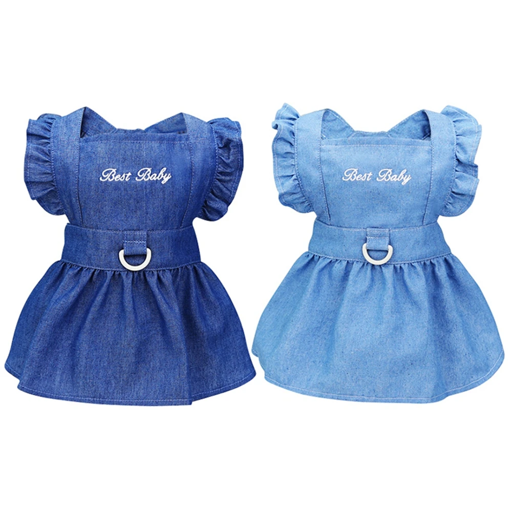 Pet Clothes Accessories With D-Ring Cat Dog Summer Dress Cute Denim Skirt Comfortable Soft Pet Supplies Dropship
Pet Clothes Accessories With D-Ring Cat Dog Summer Dress Cute Denim Skirt Comfortable Soft Pet Supplies Dropship