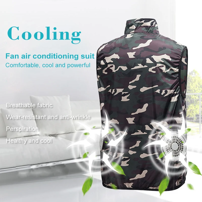 2022 Summer Cooling Vest Men Women Air Conditioning Coat Smart Fan Camouflage Waistcoat Refrigeration Clothes NC103
2022 Summer Cooling Vest Men Women Air Conditioning Coat Smart Fan Camouflage Waistcoat Refrigeration Clothes NC103