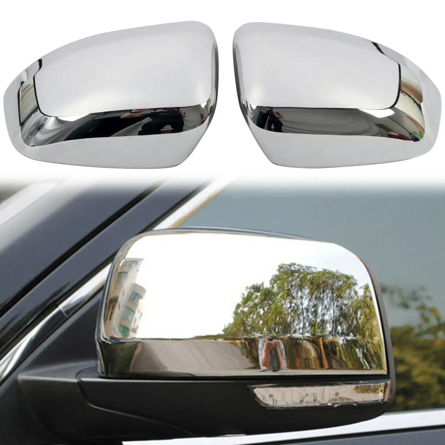 Chrome Exterior Rearview Side Mirror Cover Trim 2pcs For Dodge Durango 2011-2022
Chrome Exterior Rearview Side Mirror Cover Trim 2pcs For Dodge Durango 2011-2022