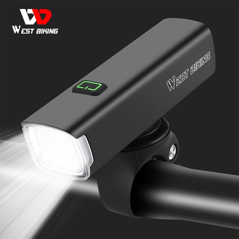 WEST BIKING Rechargeable Bike Light 1000 Lumens Type C USB Bicycle Headlight Smart Vibration Induction MTB Road Bike Front Light
WEST BIKING Rechargeable Bike Light 1000 Lumens Type C USB Bicycle Headlight Smart Vibration Induction MTB Road Bike Front Light
