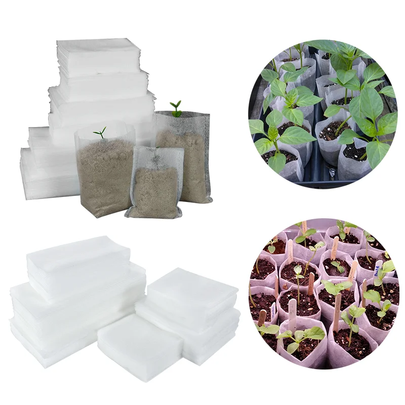 Nursery Biodegradable Bags Garden Non-woven Fabric Seeding Bags Plant Growing Environmental Pocket Flower Indoor Fabric Grow Pot
Nursery Biodegradable Bags Garden Non-woven Fabric Seeding Bags Plant Growing Environmental Pocket Flower Indoor Fabric Grow Pot