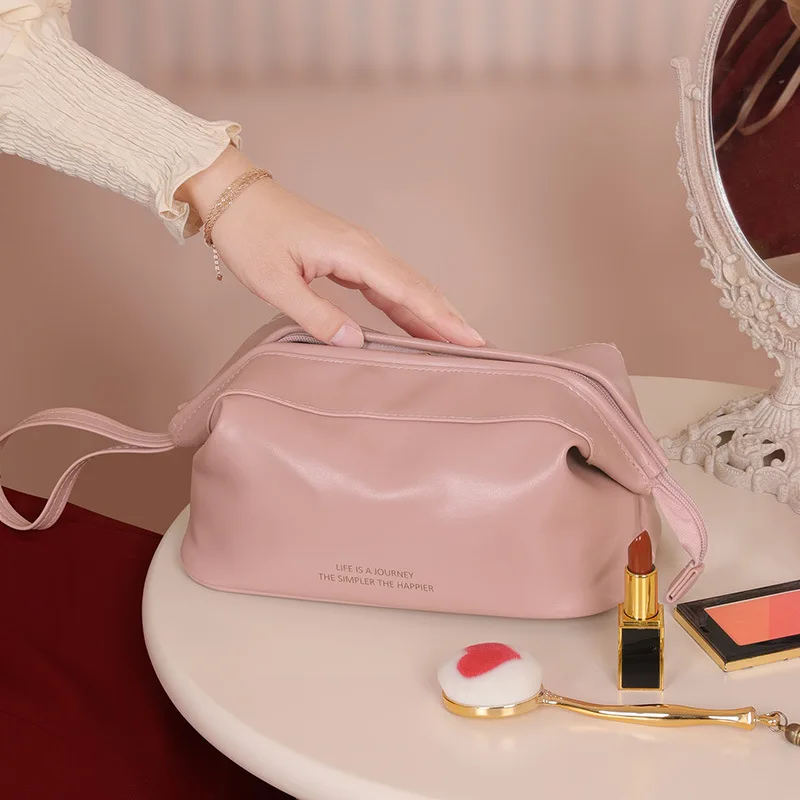 Leather Women Cosmetic Bag Korean Travel Toiletry Bag Beauty Makeup Case Organizer Pencil Case Bridal Party Make Up Bags Pouch
Leather Women Cosmetic Bag Korean Travel Toiletry Bag Beauty Makeup Case Organizer Pencil Case Bridal Party Make Up Bags Pouch
