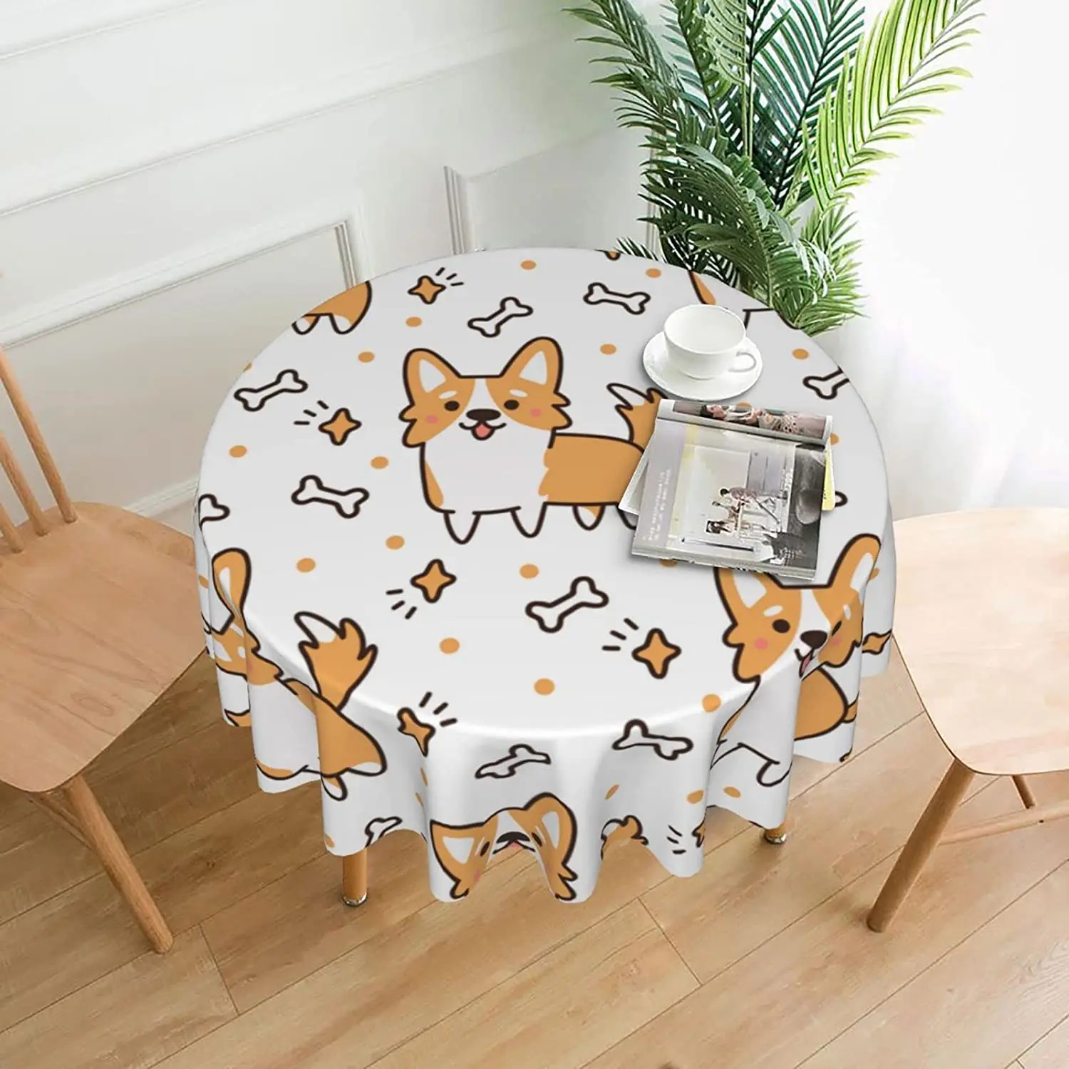 Corgi Round Tablecloth Stain Wrinkle Free Washable Table Cloths for Decorative Kitchen Dining Party Wedding Indoor Microfiber
Corgi Round Tablecloth Stain Wrinkle Free Washable Table Cloths for Decorative Kitchen Dining Party Wedding Indoor Microfiber