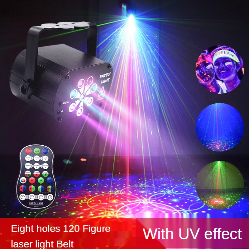 New Mini Laser Light UV8 Hole DC5V / 1a-2a 120 Patterns Starry Projection Lamp KTV Bar Home Colorful Atmosphere Lamp Flash Lamp
New Mini Laser Light UV8 Hole DC5V / 1a-2a 120 Patterns Starry Projection Lamp KTV Bar Home Colorful Atmosphere Lamp Flash Lamp
