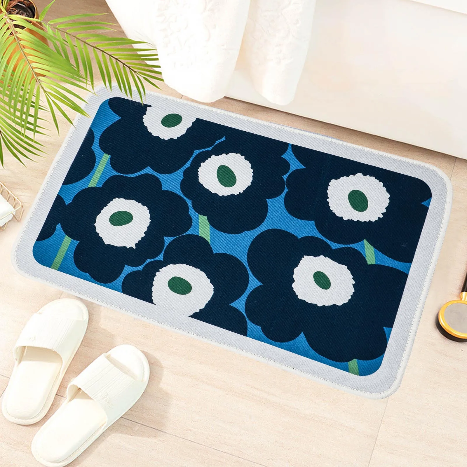 Bathroom Mat Flannel Flower Pattern Shower Room Pad Entrance Door Mat Bathtub Side Floor Rug Anti-slip Absorption Home Décor
Bathroom Mat Flannel Flower Pattern Shower Room Pad Entrance Door Mat Bathtub Side Floor Rug Anti-slip Absorption Home Décor