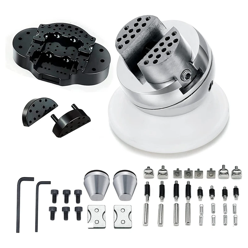 Cutting Tools 360° Rotation Ball Vise 17PCS Attachment Jewelry Engraving Block Tools Block (3 Inch)
Cutting Tools 360° Rotation Ball Vise 17PCS Attachment Jewelry Engraving Block Tools Block (3 Inch)