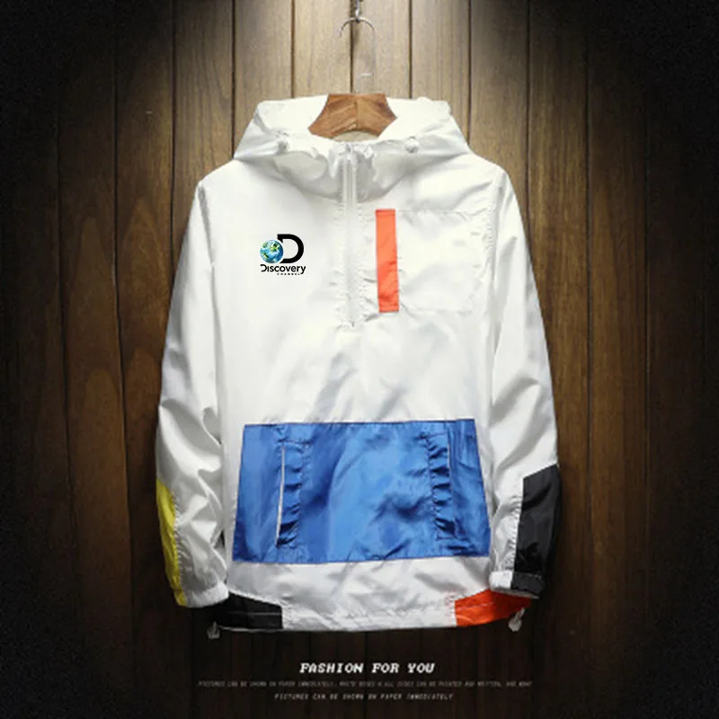 Spring Discovery Channel Pritined Jacket Men's Street Windbreaker Hoodie Zipper Thin Jacket Men's Casual Sweatshirt Top
Spring Discovery Channel Pritined Jacket Men's Street Windbreaker Hoodie Zipper Thin Jacket Men's Casual Sweatshirt Top