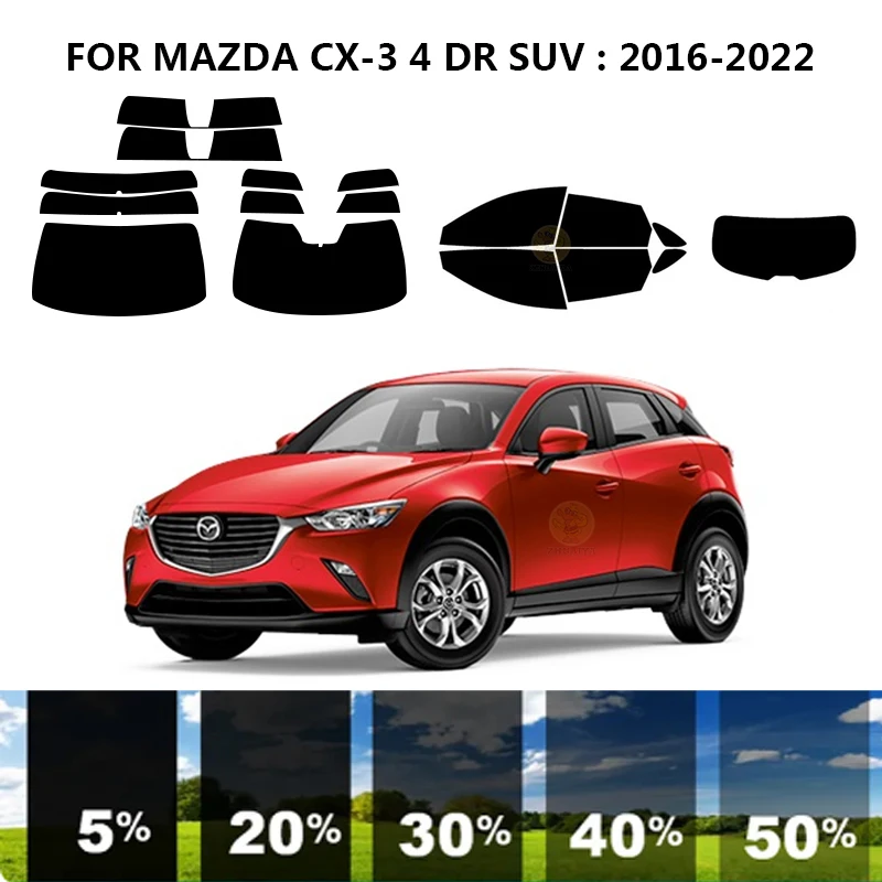 

Нанокерамическая Автомобильная УФ-пленка Precut для окон, автомобильная пленка для окон для MAZDA CX-3 4 DR SUV 2016-2022