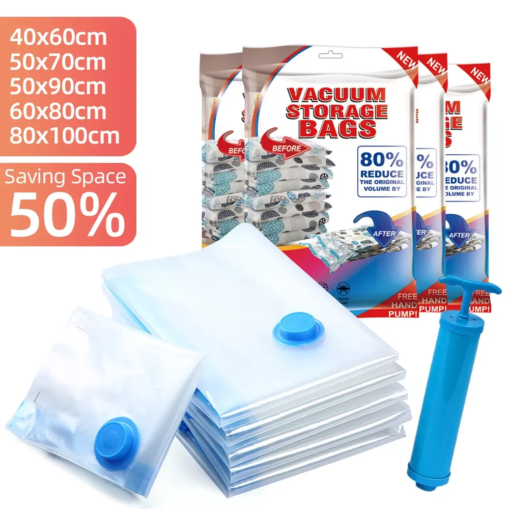NEW2023 Vacuum Storage Bags Set for Travel Clothes Pillows Blankets Comforters Bedding Compression Space Saving Zipper Seal
NEW2023 Vacuum Storage Bags Set for Travel Clothes Pillows Blankets Comforters Bedding Compression Space Saving Zipper Seal
