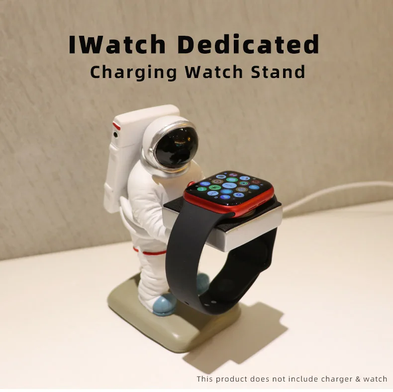 Creative Astronaut Desktop Wireless Watch Charging Stand For Apple Watch 1 2 3 4 5 6 7 Watch Charging Base Storage Rack Support 
Creative Astronaut Desktop Wireless Watch Charging Stand For Apple Watch 1 2 3 4 5 6 7 Watch Charging Base Storage Rack Support