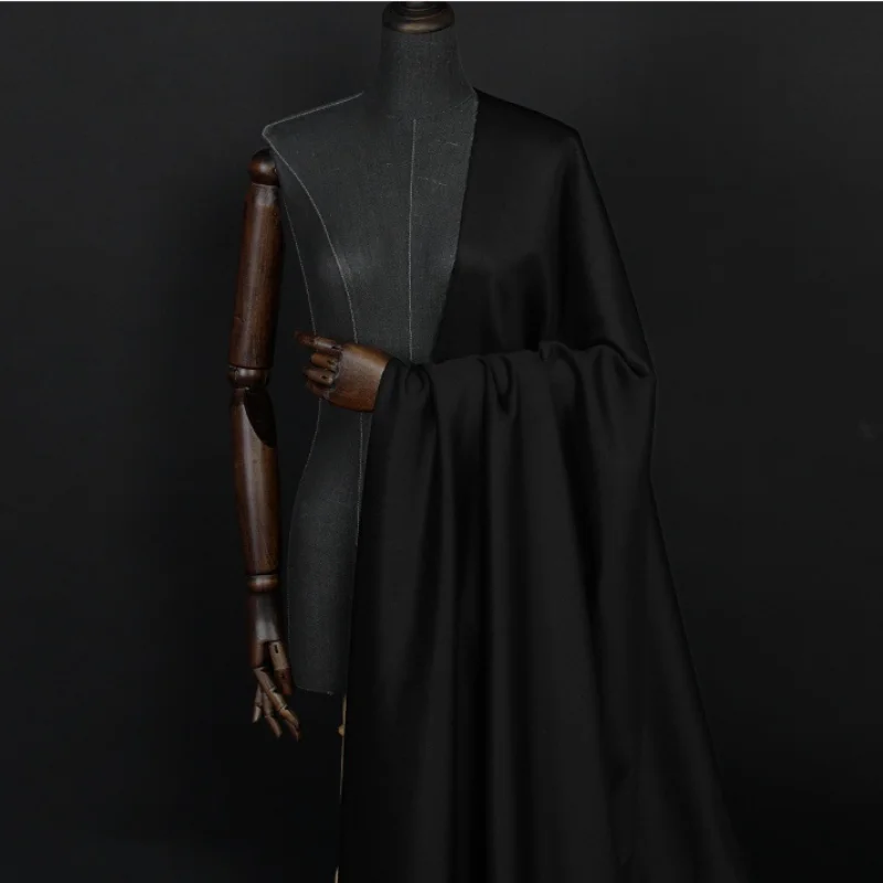 Autumn and Winter Luxury Black 440g Single-sided 100% Pure Cashmere Fashion Jacket Coat Clothing Fabric Cloth by the Meter
Autumn and Winter Luxury Black 440g Single-sided 100% Pure Cashmere Fashion Jacket Coat Clothing Fabric Cloth by the Meter