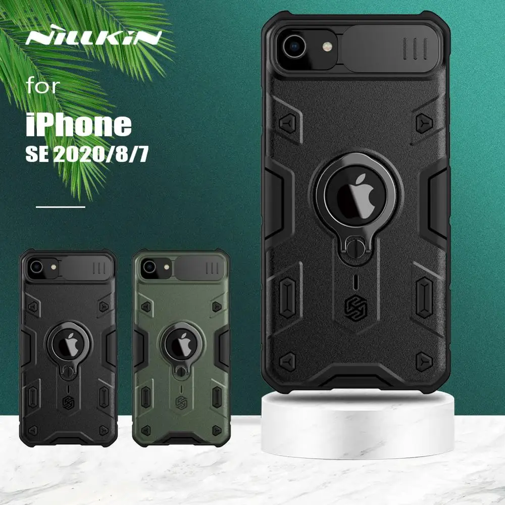 Ударопрочный чехол Nillkin для iPhone SE 2020 8 7, бампер для камеры, защитное кольцо, чехол с подставкой для iPhone SE 2020, чехол для телефона
Ударопрочный чехол Nillkin для iPhone SE 2020 8 7, бампер для камеры, защитное кольцо, чехол с подставкой для iPhone SE 2020, чехол для телефона