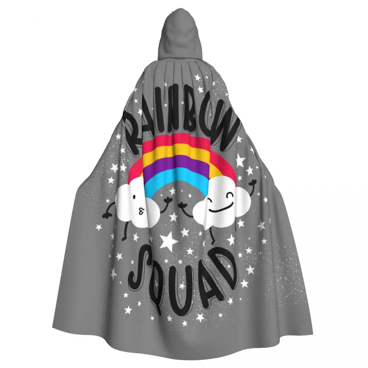 Cute Rainbows And Little Clouds Hooded Cloak Polyester Unisex Witch Cape Costume Accessory
Cute Rainbows And Little Clouds Hooded Cloak Polyester Unisex Witch Cape Costume Accessory