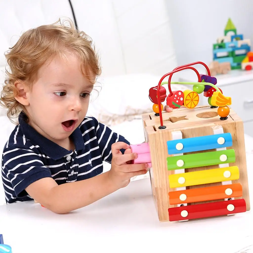 Activity Cubes Montessori Early Educational Toy Preschool for Toddler Gift 
Activity Cubes Montessori Early Educational Toy Preschool for Toddler Gift