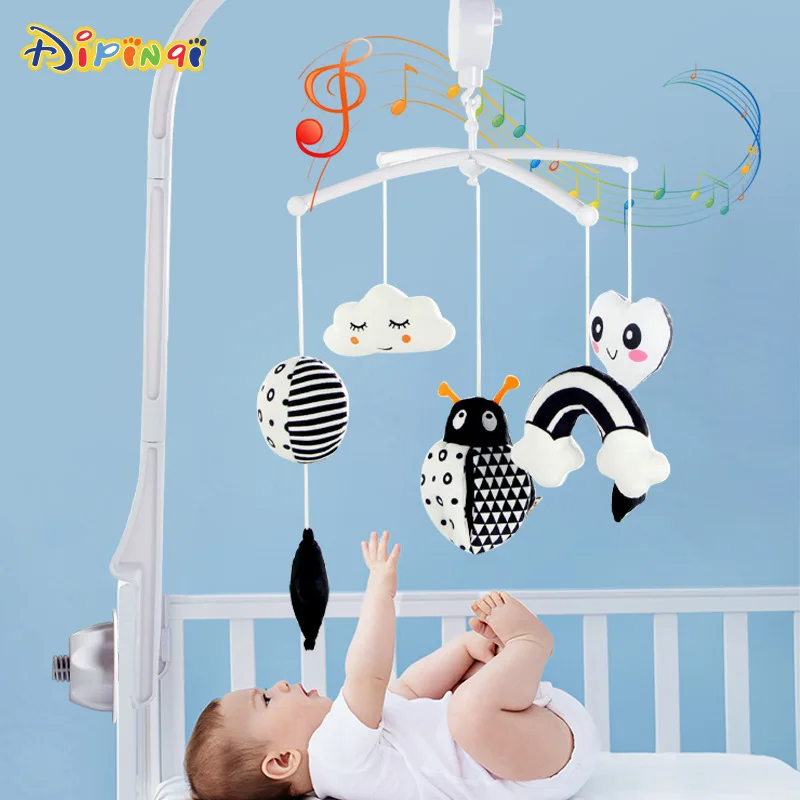 New Music Box With Stand Baby Sleeping Toy Black and White Bedbell Animal Bedbell Lathe Pendant
New Music Box With Stand Baby Sleeping Toy Black and White Bedbell Animal Bedbell Lathe Pendant