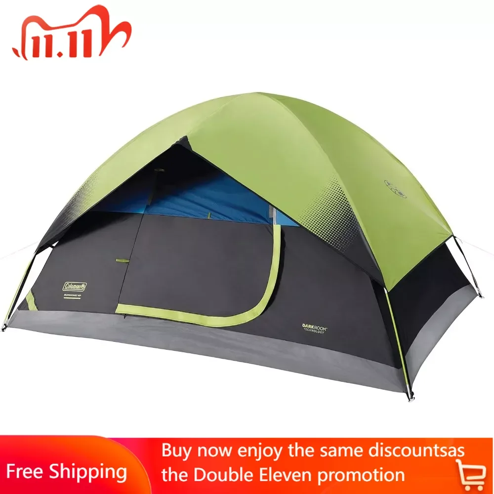 Camping Tent, 4/6 Person Tent Blocks 90% of Sunlight and Keeps Inside Cool, Lightweight Tent for Camping Includes Rainfly 
Camping Tent, 4/6 Person Tent Blocks 90% of Sunlight and Keeps Inside Cool, Lightweight Tent for Camping Includes Rainfly