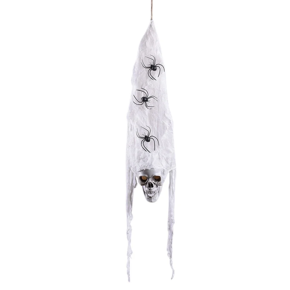 Scary Hanging Ghosts Haunted Halloween Decorative Prop Hanging Spider Skull with Red Flashing Eyes
Scary Hanging Ghosts Haunted Halloween Decorative Prop Hanging Spider Skull with Red Flashing Eyes