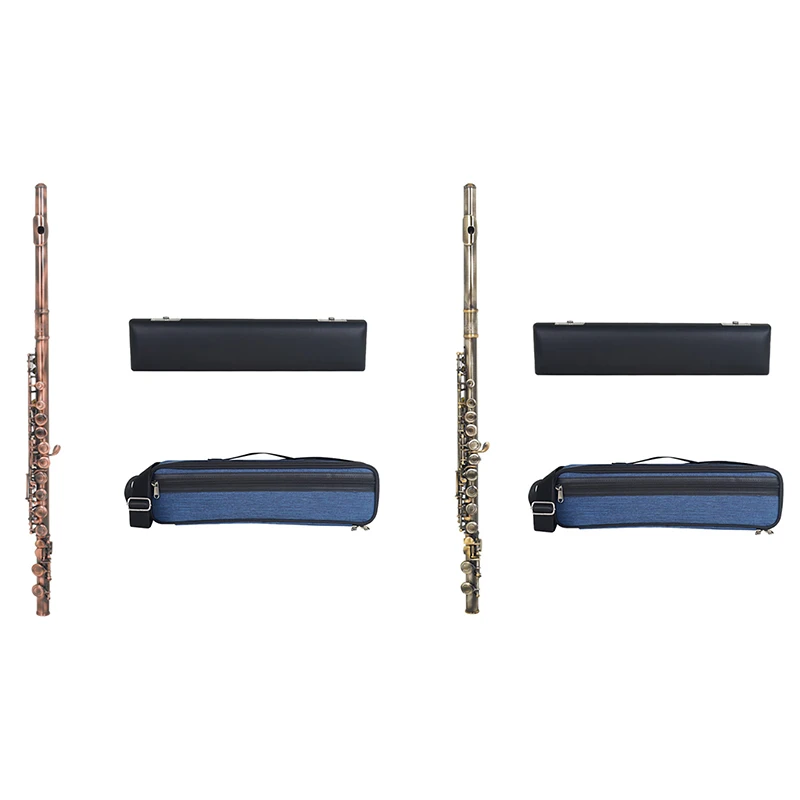 SLADE 16 Hole Flute Antique Copper Key Flute With Storage Box Accessories Professional Woodwind Musical Instruments
SLADE 16 Hole Flute Antique Copper Key Flute With Storage Box Accessories Professional Woodwind Musical Instruments