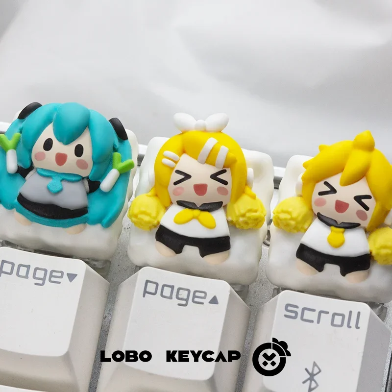 Miniso булочка с корицей Хацунэ Мику мультфильм аниме тема колпачок для ключей