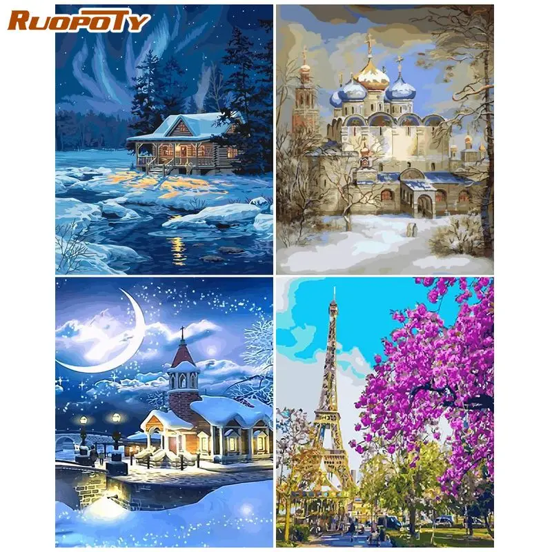 RUOPOTY 60x75cm Painting By Number Frame Hand Painting Canvas Painting Landscapes Moon Number Painting Home Decoration
RUOPOTY 60x75cm Painting By Number Frame Hand Painting Canvas Painting Landscapes Moon Number Painting Home Decoration