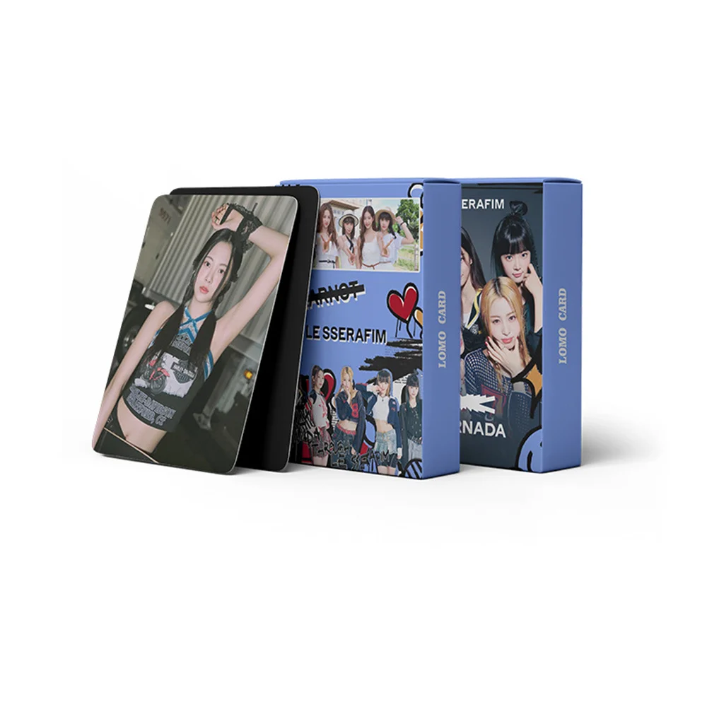 Альбом KPOP LE SSERAFIM, фотооткрытки, в коробке, 55 шт., неповторяющиеся ломо-карты, Сакура, чевон, кузуха, YunJin, подарки для фанатов
Альбом KPOP LE SSERAFIM, фотооткрытки, в коробке, 55 шт., неповторяющиеся ломо-карты, Сакура, чевон, кузуха, YunJin, подарки для фанатов
