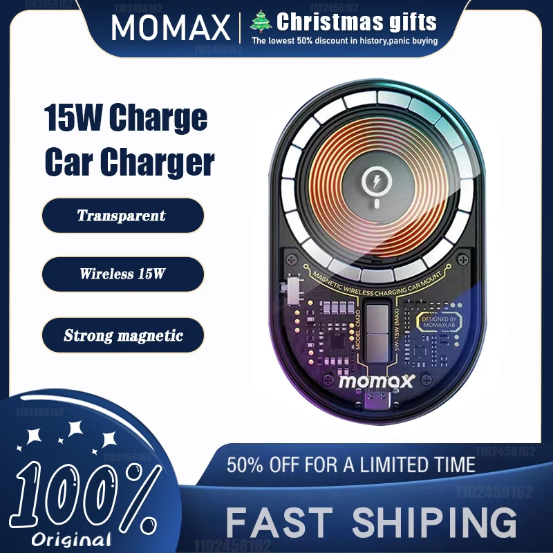 MOMAX 15W Car Wireless Charger Fast Charging Magnetic Transparent Stand Phone Holder for iPhone Huawei Samsung Xiaomi
MOMAX 15W Car Wireless Charger Fast Charging Magnetic Transparent Stand Phone Holder for iPhone Huawei Samsung Xiaomi